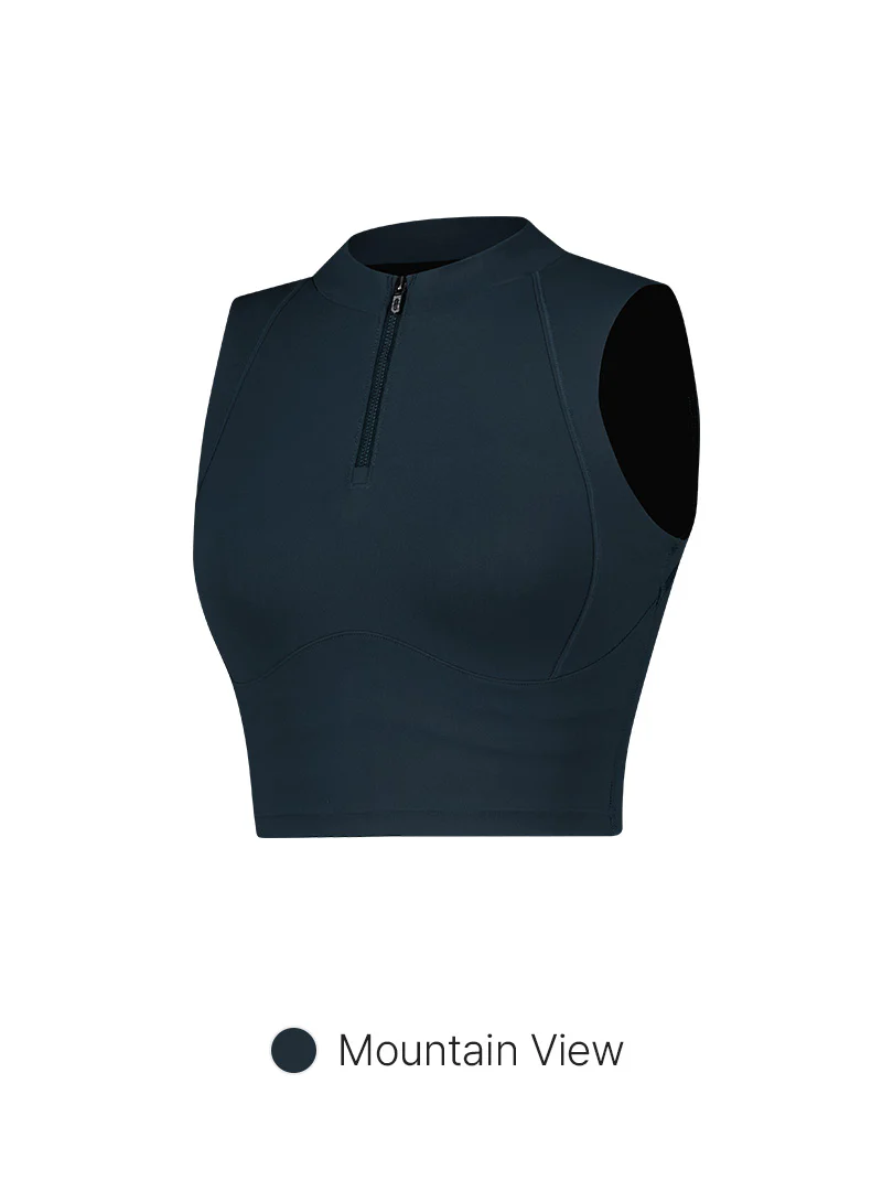 Airywin Mock Neck Zip Longline Bra - Image 6