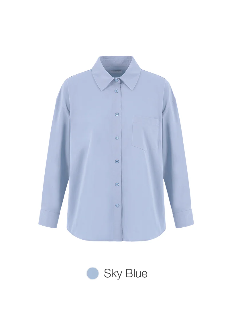 Comfort Fresh Oversized Long Sleeve Shirt - Image 8