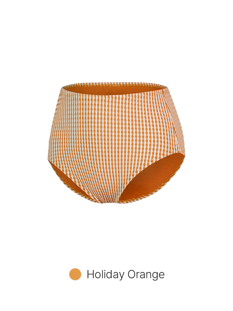 Jacquard High Waisted Bikini Bottom - Image 10