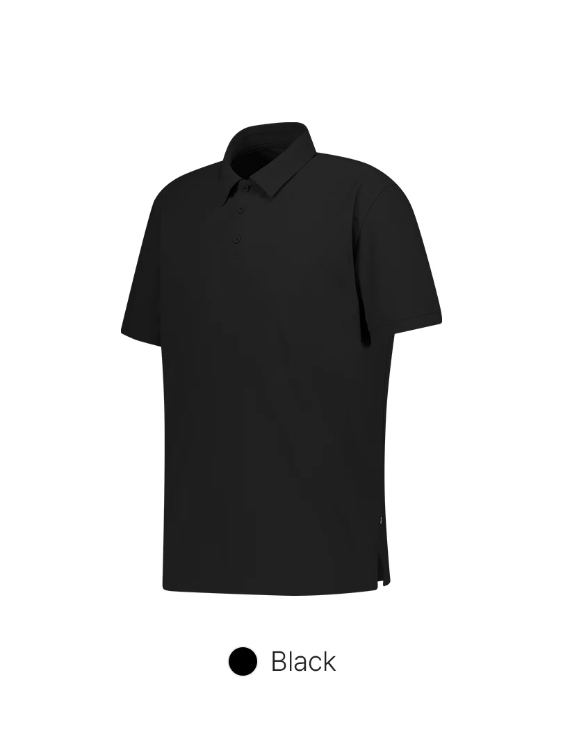 Men's Airy Fit Textured Short Sleeve Polo Shirt - Image 6