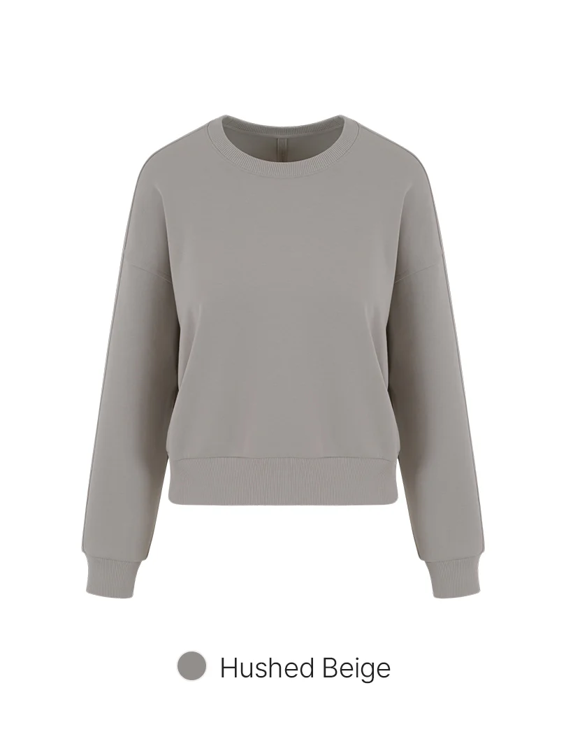 Mildmooth Oversized Fit Cropped Sweatshirt - Image 6