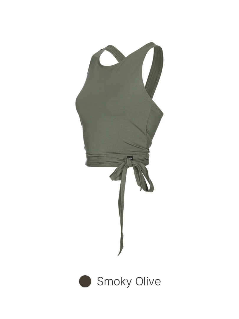 Modal Sustainable Cross Back Tank Top - Image 6