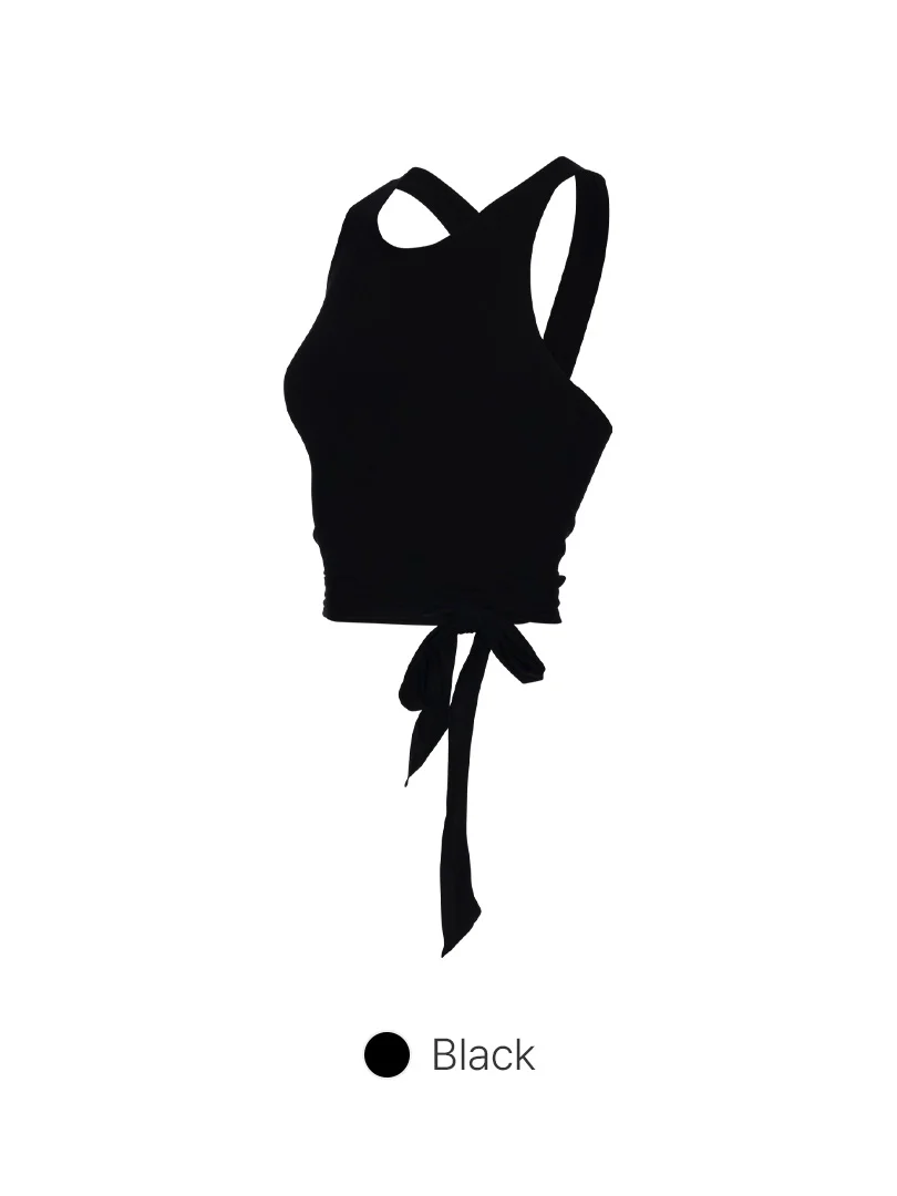 Modal Sustainable Cross Back Tank Top - Image 7