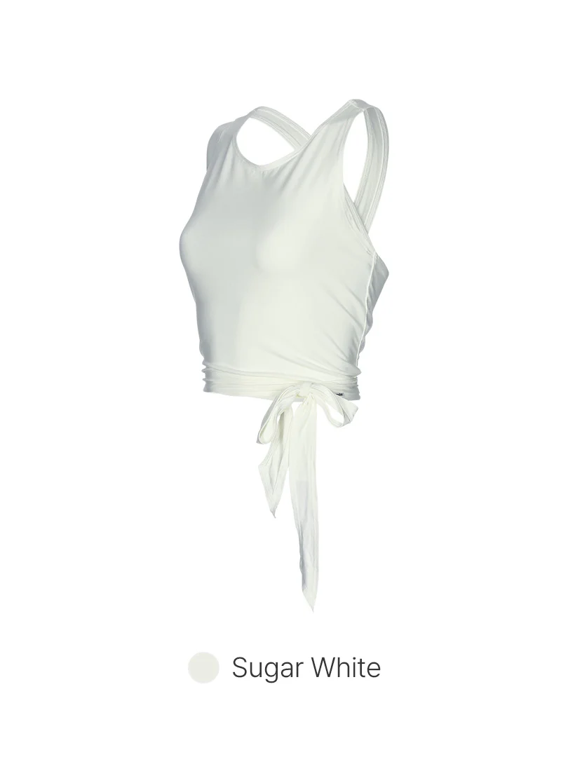 Modal Sustainable Cross Back Tank Top - Image 9