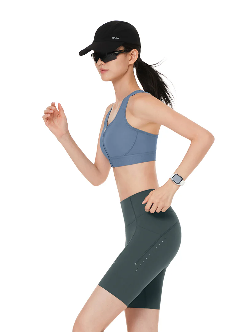 Running Racerback Front-Zip Bra - Image 4