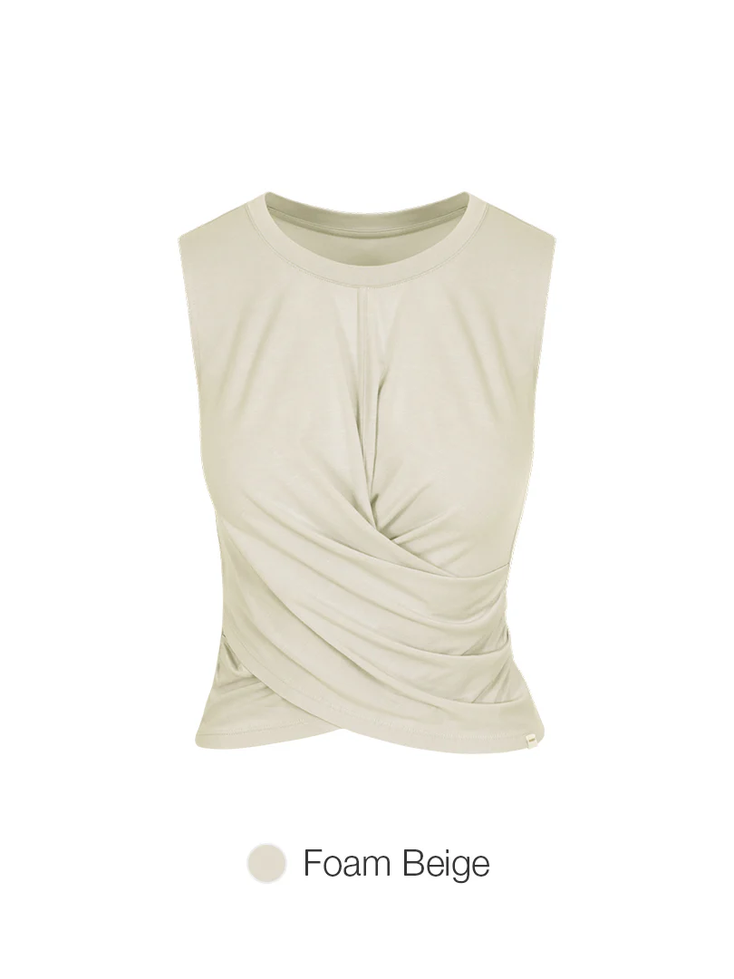 Soft Modal Cross Wrap Tank Top - Image 4