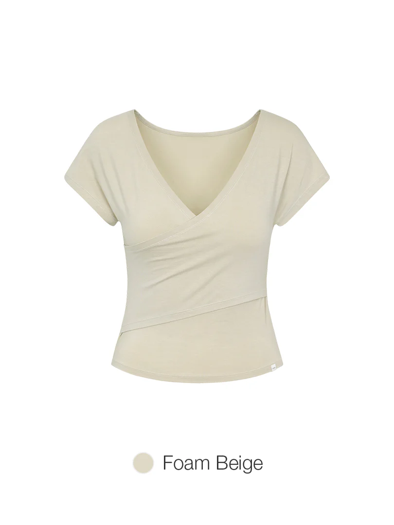 Soft Modal Wrap Style Short Sleeve - Image 4