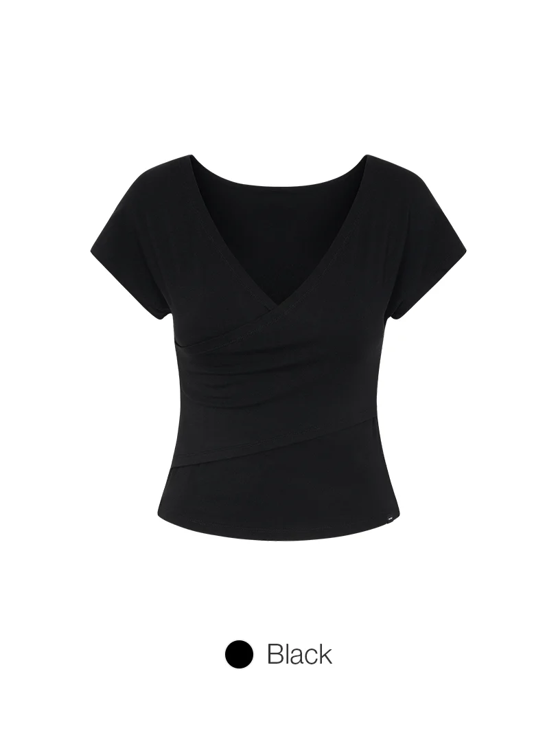 Soft Modal Wrap Style Short Sleeve - Image 5