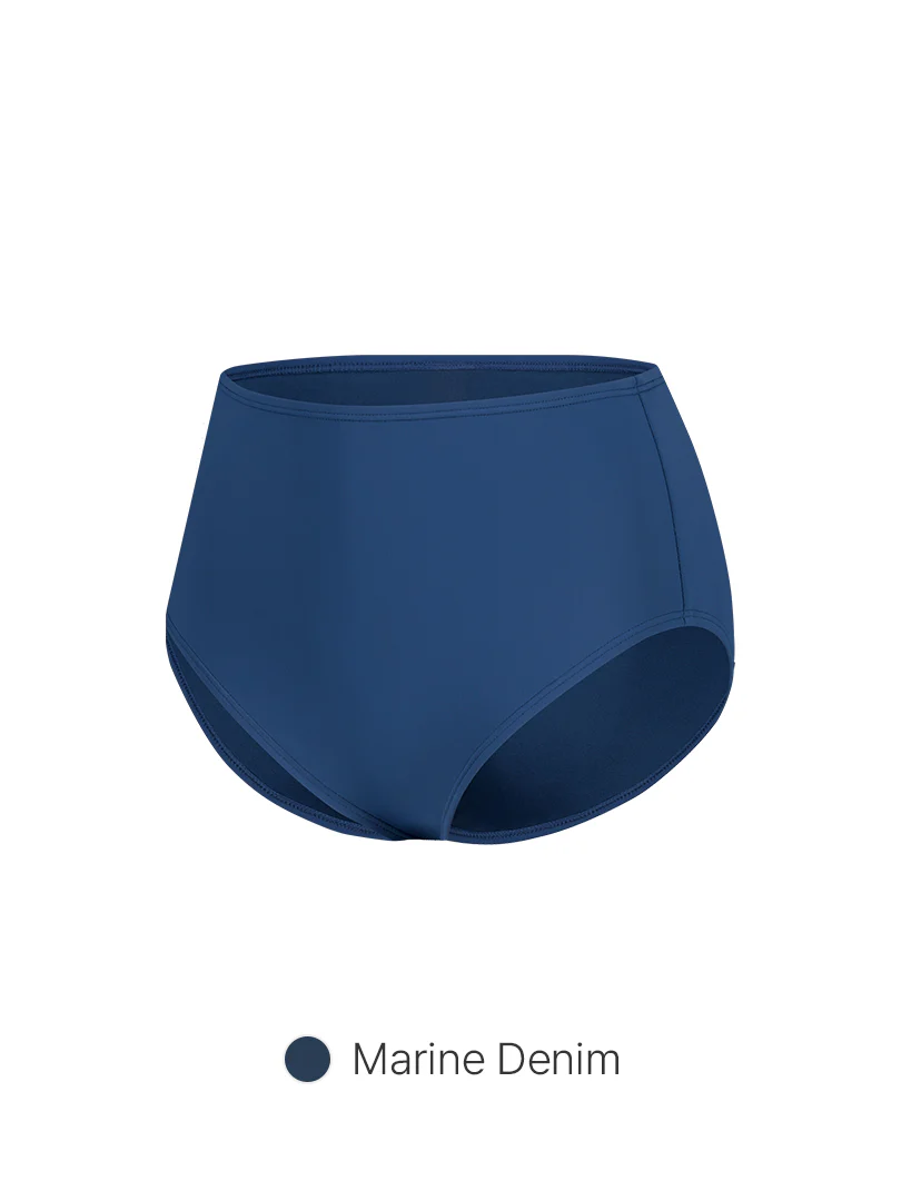 Solid High Waisted Bikini Bottom - Image 10