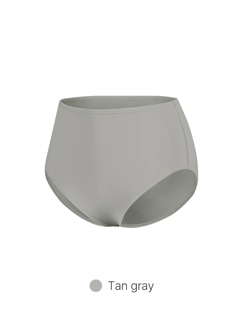 Solid High Waisted Bikini Bottom - Image 11