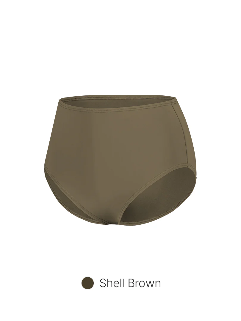 Solid High Waisted Bikini Bottom - Image 8