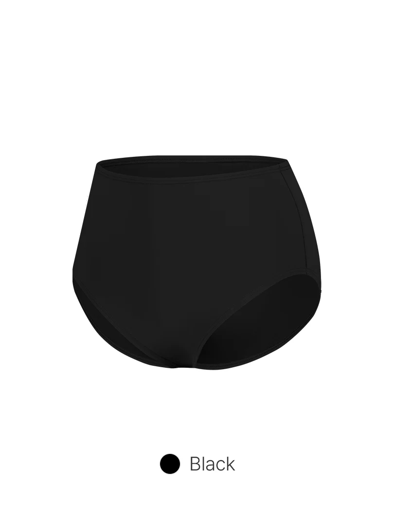 Solid High Waisted Bikini Bottom - Image 9