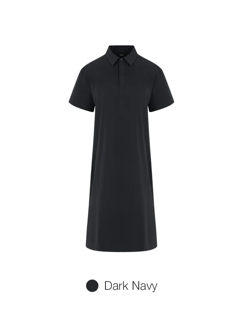Woven Breeze Polo Neck Maxi Dress - Image 3